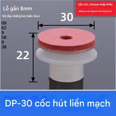 NÚM HÚT CHÂN KHÔNG KHÔNG ĐỂ LẠI DẤU VẾT- Núm hút cao su có dán xốp đỏ không dấu.
