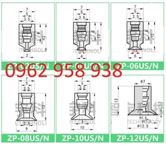 Cốc hút cao su silicon ZP 1 ngăn