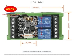 Bảng mạch PLC 6MR FX1N-10MR , Mô - Đun PLC giám sát trực tiếp sanling (653301-6)