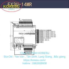 Bộ điều khiển PLC  FX3U14MR8 , truyền thông RS485 (LC0009)