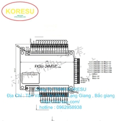 PLC Bộ điều khiển lập trình FX3U-24MT tương thích với phần mềm Mitsubishi (LC0007)