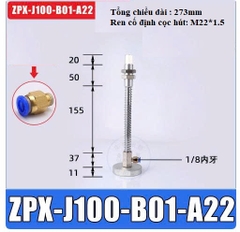 Phụ kiện cánh tay robot gắp các sản phẩm lớn, Cọc hút lớn ZPX ren M22*1.5