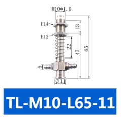 Cọc hút khí TL Ren cố định M10*1 dài 15mm. phụ kiện công nghệ hút khí nén.
