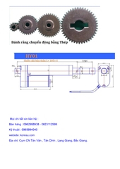 Xi lanh điện 12v chạy tốc độ 20mm/s lực nâng 500N, Thiết bị nâng hạ tự động điện 12v, HY01.