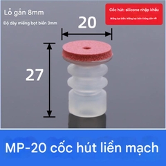 NÚM HÚT CHÂN KHÔNG KHÔNG ĐỂ LẠI DẤU VẾT- Núm hút cao su có dán xốp đỏ không dấu.