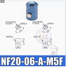 Giác hút chân không không tiếp xúc NF20-06-A-M5F. Giác hút không chạm.