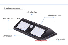 ĐÈN CẢM BIẾN CHỐNG TRỘM SỬ DỤNG NĂNG LƯỢNG MẶT TRỜI 40LED