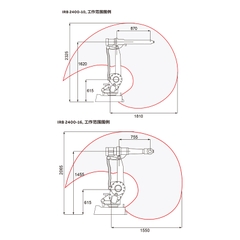 Bộ điều khiển robot công nghiệp ABBIRB2400-10 tải 12kg 20kg hàn hồ quang cắt bộ điều khiển sáu trục 90006