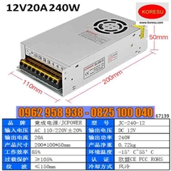 Nguồn chuyển đổi điện 220v sang 12v , nguồn tổ ong công suất lớn.