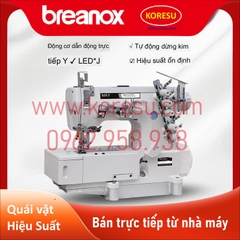 Mới! Máy viền Brother 500 3 kim 5 chỉ / 2kim 4 chỉ liên động máy đầu vuông ,nhỏ ,  tông đơ tự động ,máy may công nghiệp (65340-12)