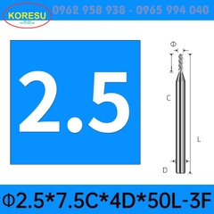 Dao phay 3 lưỡi ,Dao phay nhôm đặc biệt, Công cụ thép vonfram Cnc (TR003)