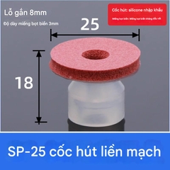 Cốc chân không xốp đỏ – Hút màn hình, kính, kim loại không để lại dấu vết