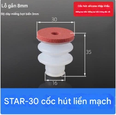 Cốc chân không xốp đỏ – Hút màn hình, kính, kim loại không để lại dấu vết