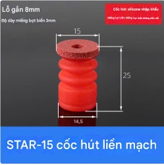 Cốc chân không xốp đỏ – Hút màn hình, kính, kim loại không để lại dấu vết