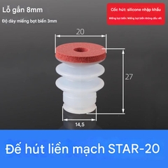 Cốc chân không xốp đỏ – Hút màn hình, kính, kim loại không để lại dấu vết