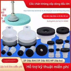 Núm hút cao su 1 ngăn nhún có gắn tấm xốp bọt biển dùng hút các vật liệu có bề mặt không bằng phẳng.