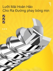 Dao Phay 3 Lưỡi ,Dao Phay Nhôm Đặc Biệt ( CÁN DAO DÀI HƠN) (TR004)