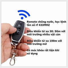 Bộ điều khiển thiết bị từ xa điện 220v 30A 2200w dùng cho sinh hoạt gia đình.