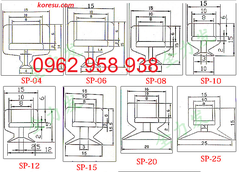 Núm hút chân không cao su silicol trắng SP, MP, DP