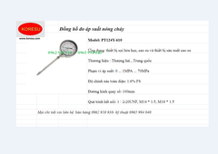 Đồng hồ đo áp suất máy công nghiệp
