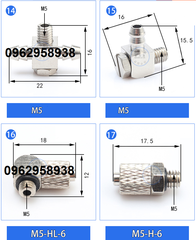 17 phụ kiện đầu khí của cọc hút robot.