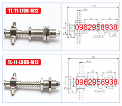 Cọc hút chân không TL-11-..M12*1.0 ren M12*1.0