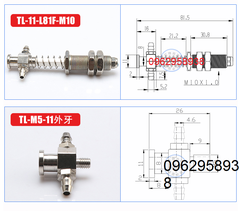 Cọc hút chân không TL-11-..M12*1.0 ren M12*1.0