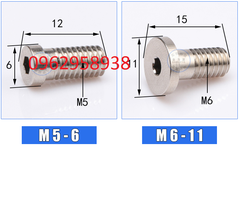 Đầu kim loại bắt núm hút PJG, PFG, PA