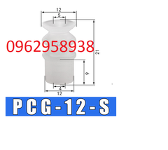 Giác hút cao su 3 ngăn PCG các kích thước.