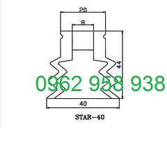 Núm hút cao su START-10