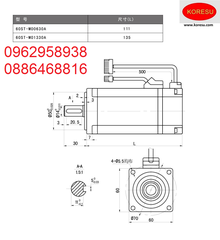 Động cơ servo và ổ đĩa điều khiển 60ST-M00630, A1-SVD-15A.