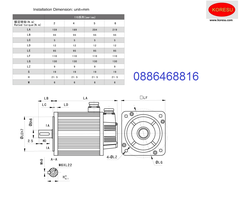 Động cơ Servo và Driver điều khiển 110 ST-M04030, AASD-30A.