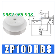 Phụ kiện cánh tay robot gắp các sản phẩm lớn, Cọc hút lớn ZPX ren M22*1.5