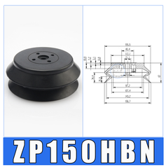 Phụ kiện cánh tay robot gắp các sản phẩm lớn, Cọc hút lớn ZPX ren M22*1.5