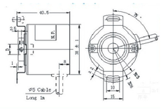 Encoder trục rỗng 8mm, pha ABZ, 100 xung, 360 xung.