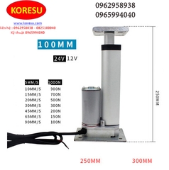 XiLanh Điện có giá đỡ 2 đầu Hành trình từ 20mm đến 1000mm