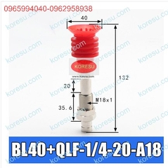 Chân Giác Hút , Núm Hút Chân Không  QLF-1/4 A18 20 30 50 +Bl40