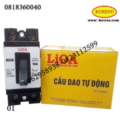 Cầu dao Tự Động MCCB khối 2 Cực  Lioa 10A-40A