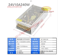 Nguồn Tổ Ong 24V, 1A, 2A, 3A, 6A, 10A.