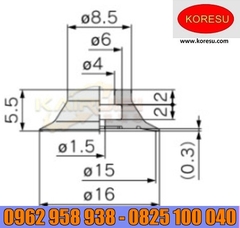 Núm hút cao su chất lương cao ZP2-B15MT MỚI