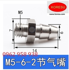 Đầu khí kim loại ren ngoài M5 (S6003)