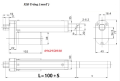 Piston điện 24v, hành trình 200mm, xi lanh điện nâng hạ tự động.
