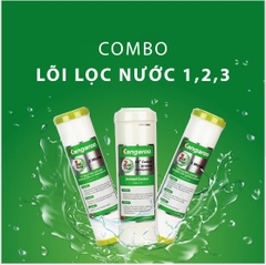 Lõi lọc nước Kangaroo , quả lọc số 1, 2, 3 và cobo bộ 3 lõi lọc hàng đầu Việt Nam.