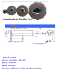 Xi lanh Điện 12v Hành Trình 500mm, HY-01.