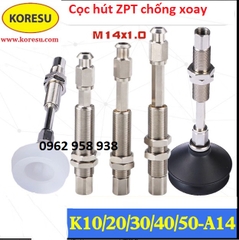 Cọc hút chống xoay SMC, thân hút INox bắt núm hút ZP, cọc hút ZPT chống xoay.