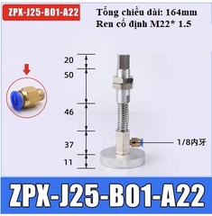 Phụ kiện cánh tay robot gắp các sản phẩm lớn, Cọc hút lớn ZPX ren M22*1.5