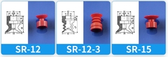 Núm hút cao su 1 ngăn, Giác hút cao su khí nén RS.