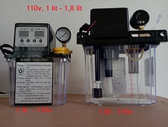 BÌNH BƠM DẦU TỰ ĐỘNG cho máy CNC, màn hình kép , có đồng hồ,