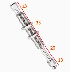 Cọc hút chân không hành trình nhún 20mm, đầu bắt núm hút tuỳ chỉnh