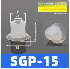 Núm hút cao su SGP - Giác hút chân không hút bao bì có tráng giấy bạc,vỏ lon bia, túi nilon.